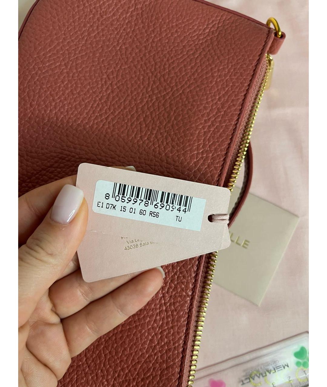 COCCINELLE Коричневая кожаная сумка через плечо, фото 6