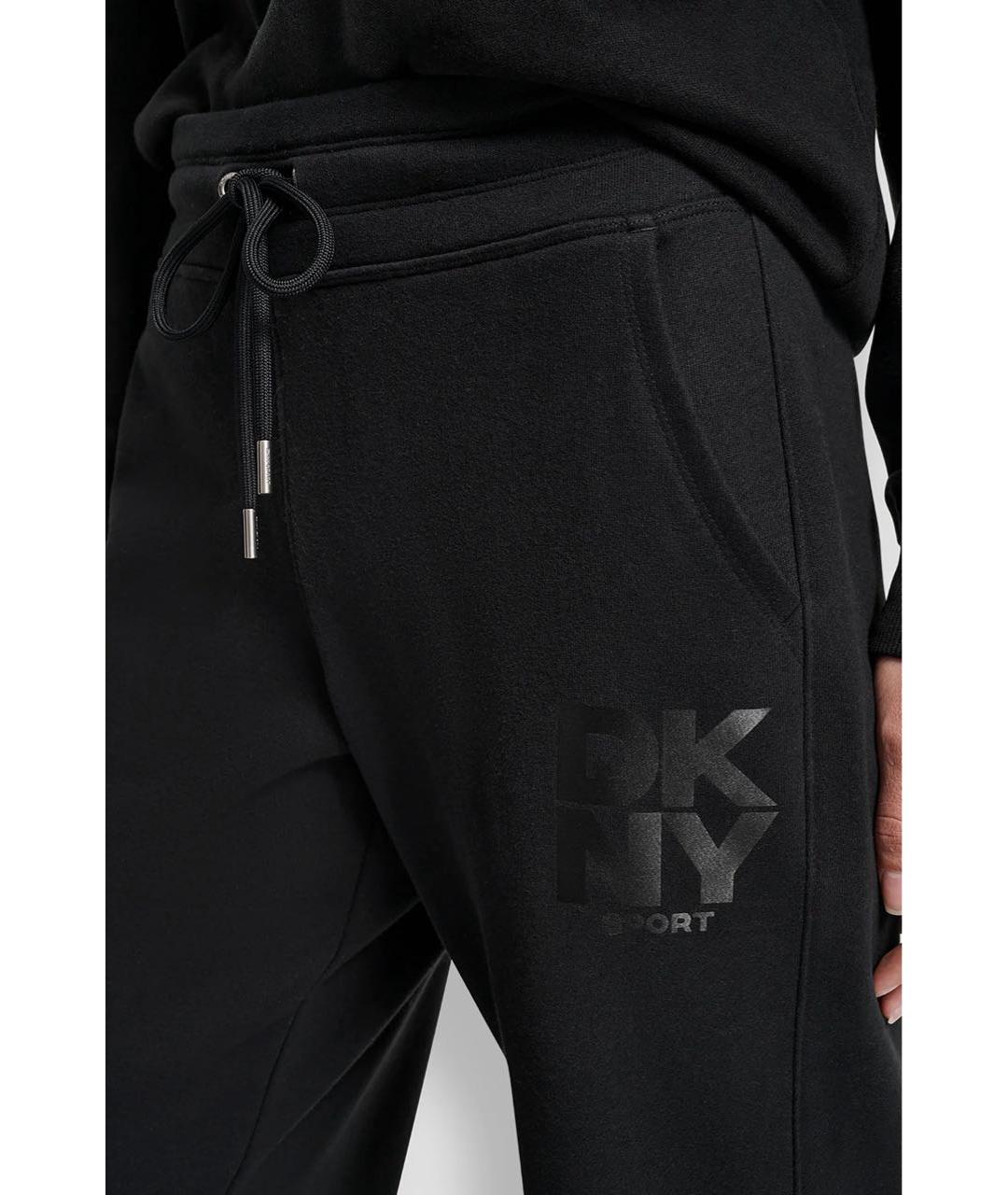 DKNY Черные хлопковые прямые брюки, фото 5