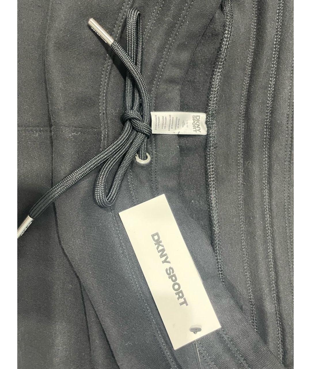 DKNY Черные хлопковые прямые брюки, фото 4