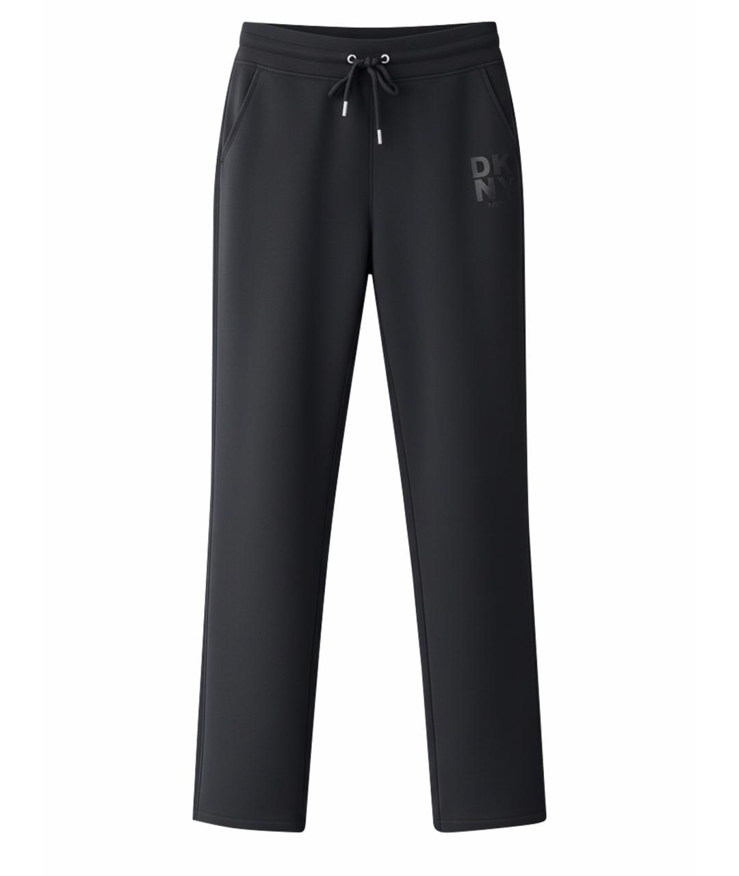 DKNY Черные хлопковые прямые брюки, фото 1