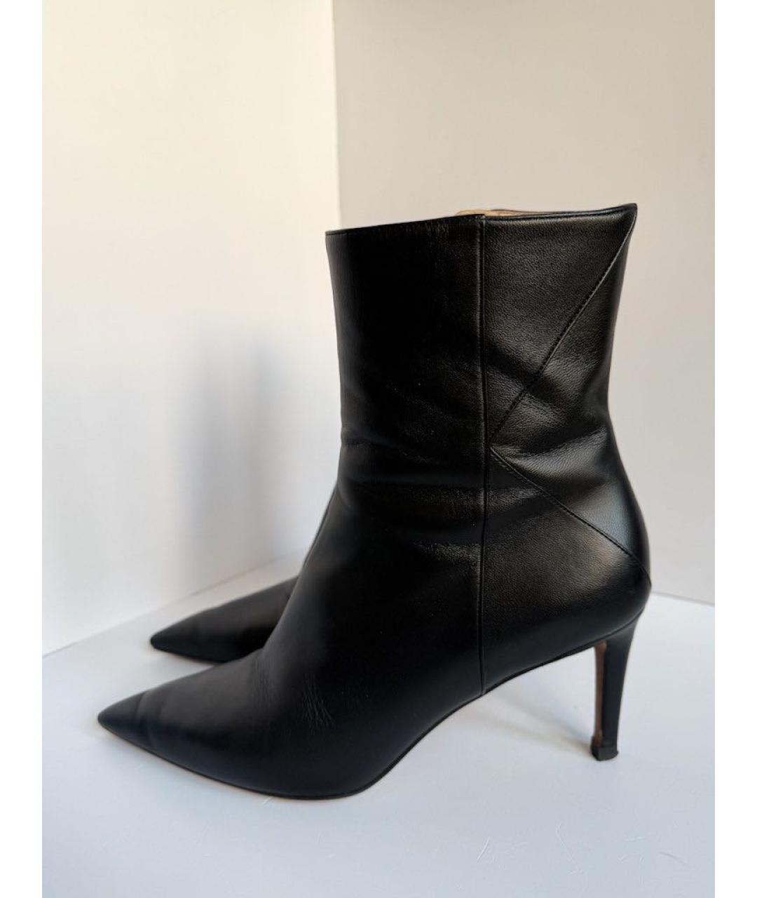 KITON Черные кожаные ботильоны, фото 6