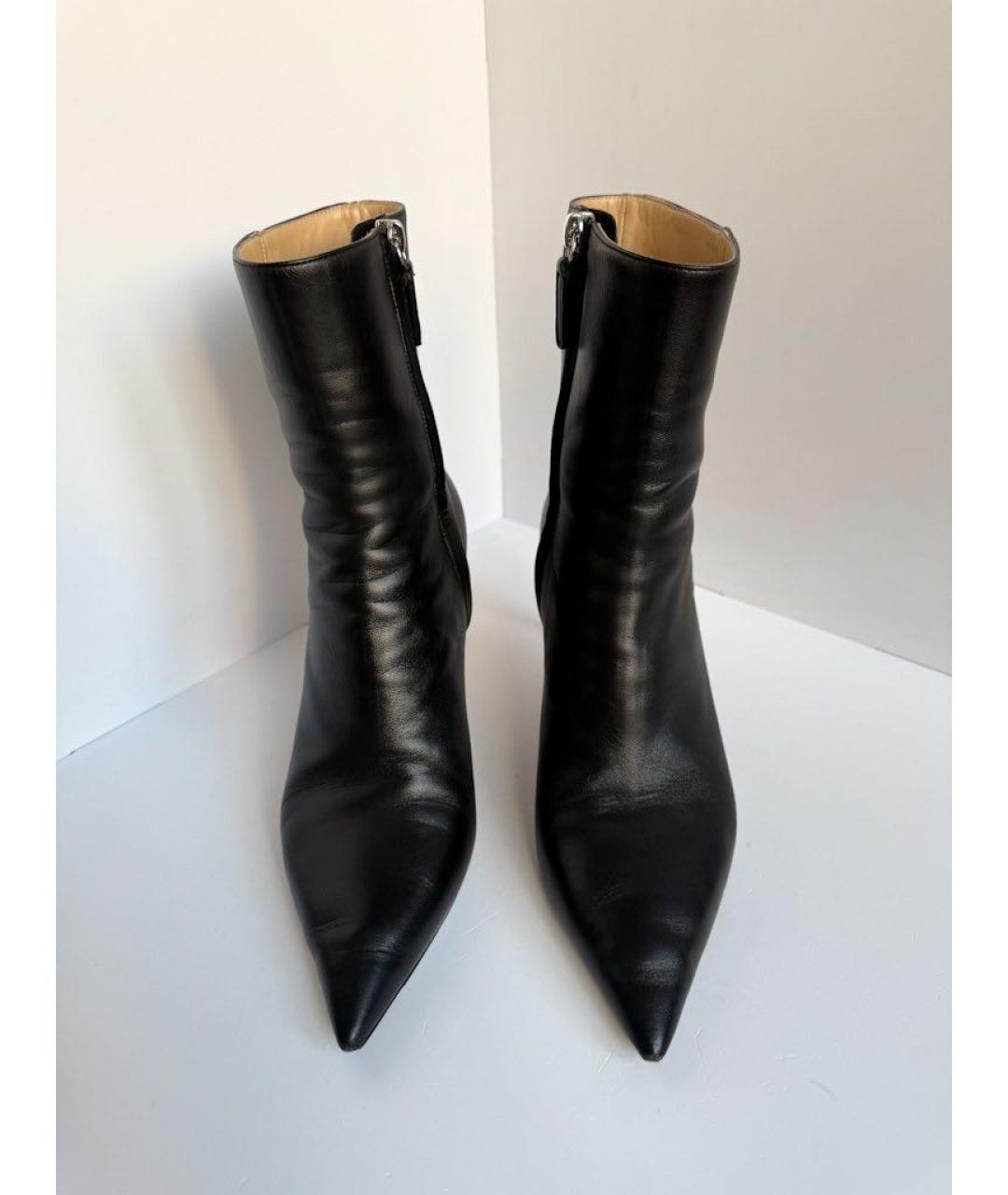 KITON Черные кожаные ботильоны, фото 2