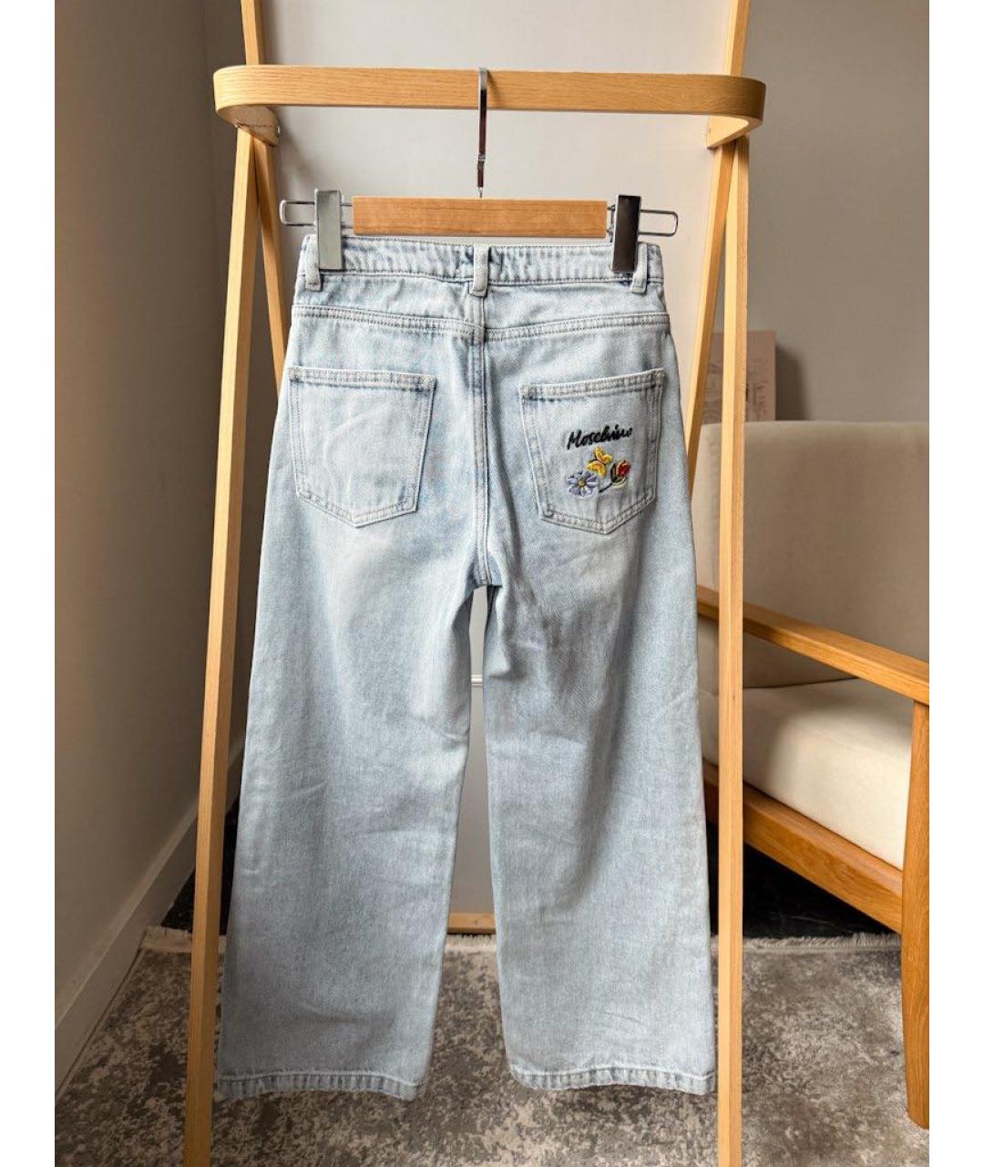 MOSCHINO Голубые деним детские джинсы, фото 2