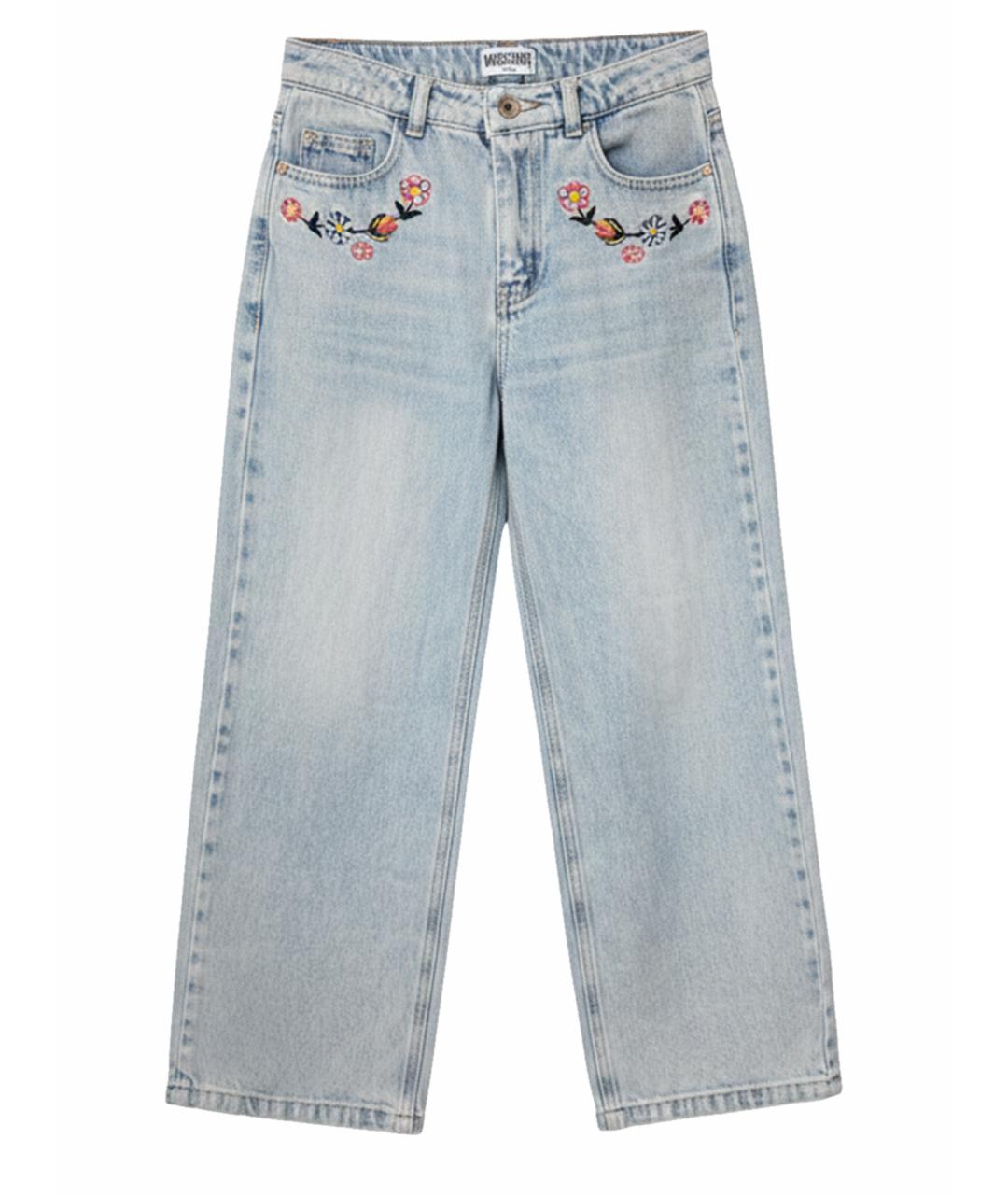 MOSCHINO Голубые деним детские джинсы, фото 1