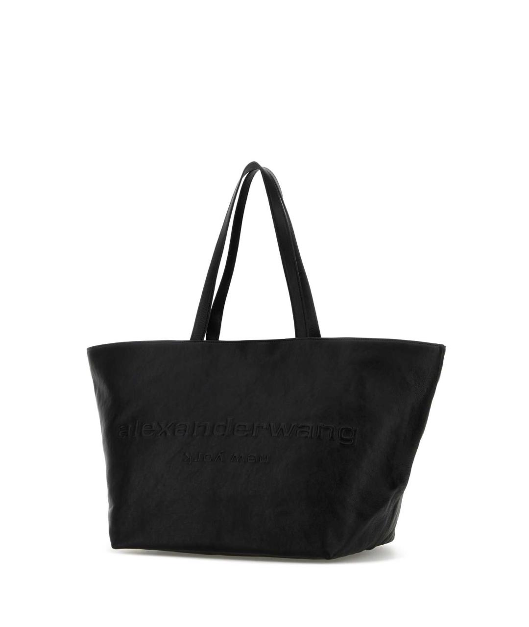 ALEXANDER WANG Черная кожаная сумка тоут, фото 2