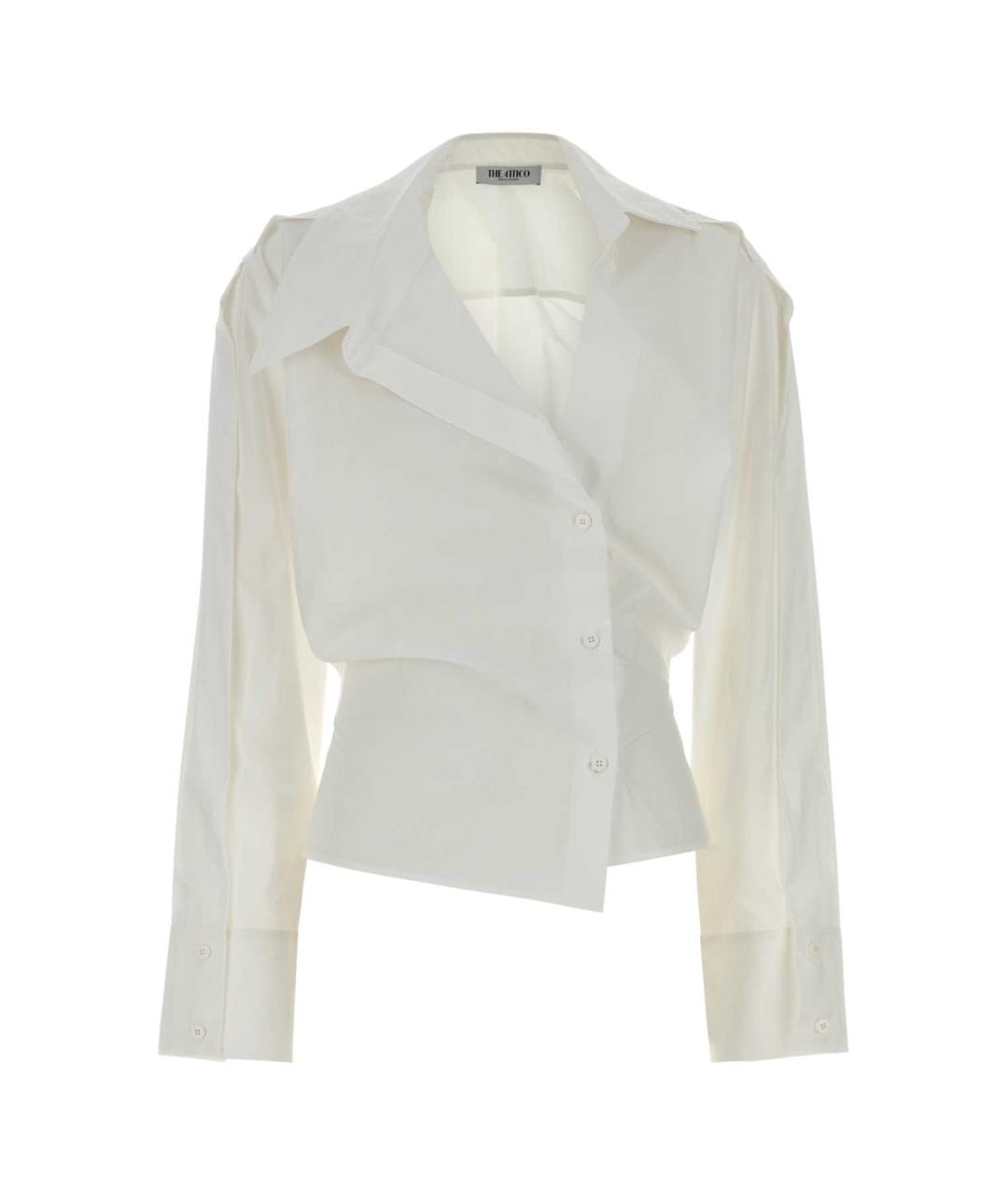 THE ATTICO Белая хлопковая рубашка, фото 1