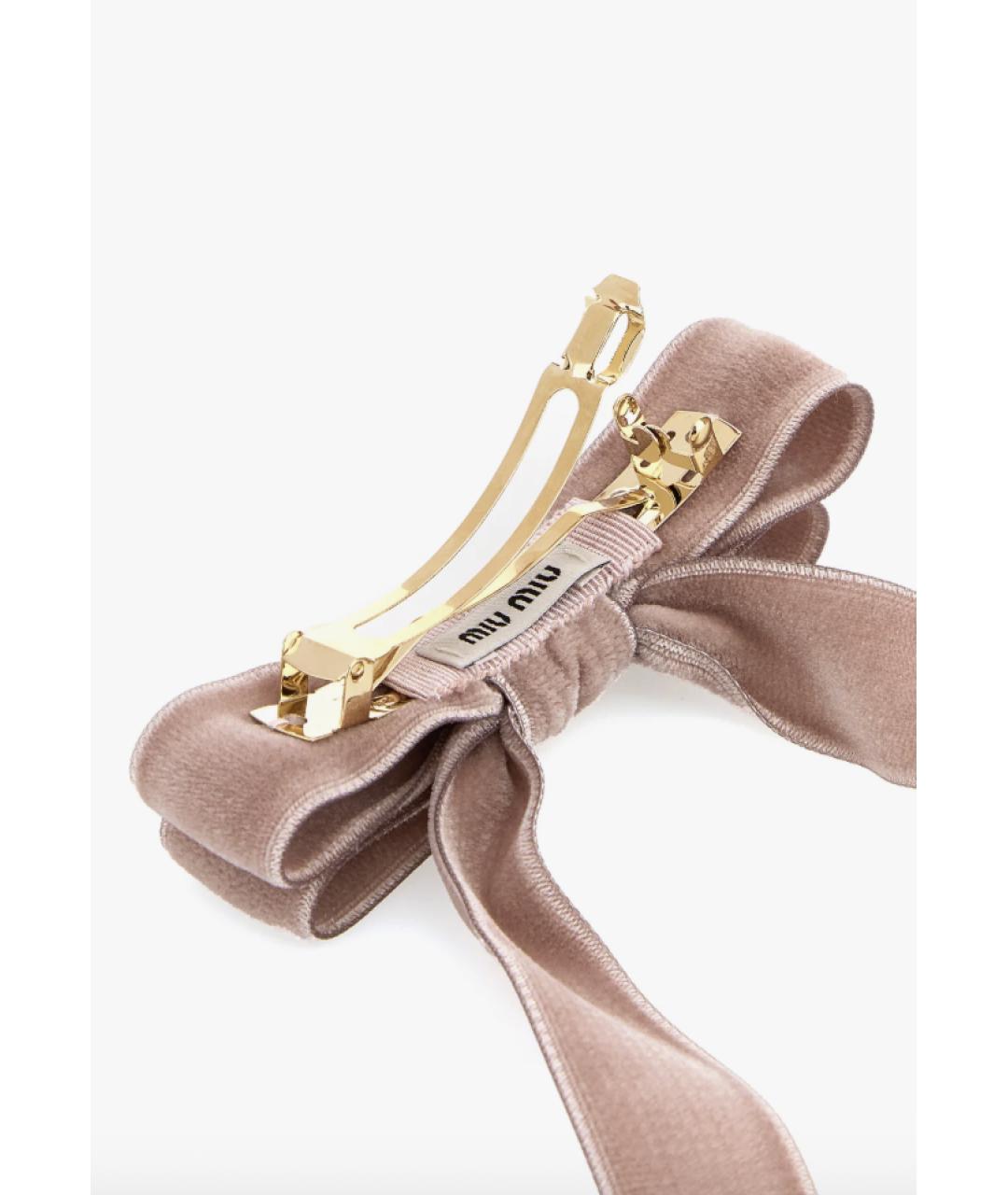 MIU MIU Розовая заколка, фото 3