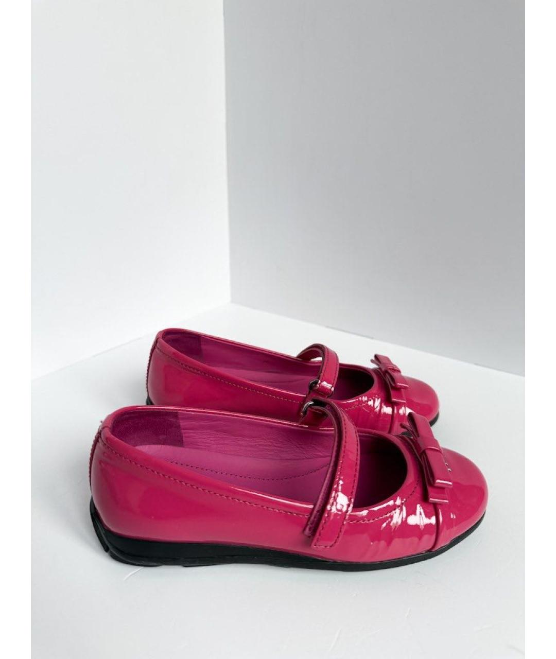 PRADA Фуксия туфли из лакированной кожи, фото 5