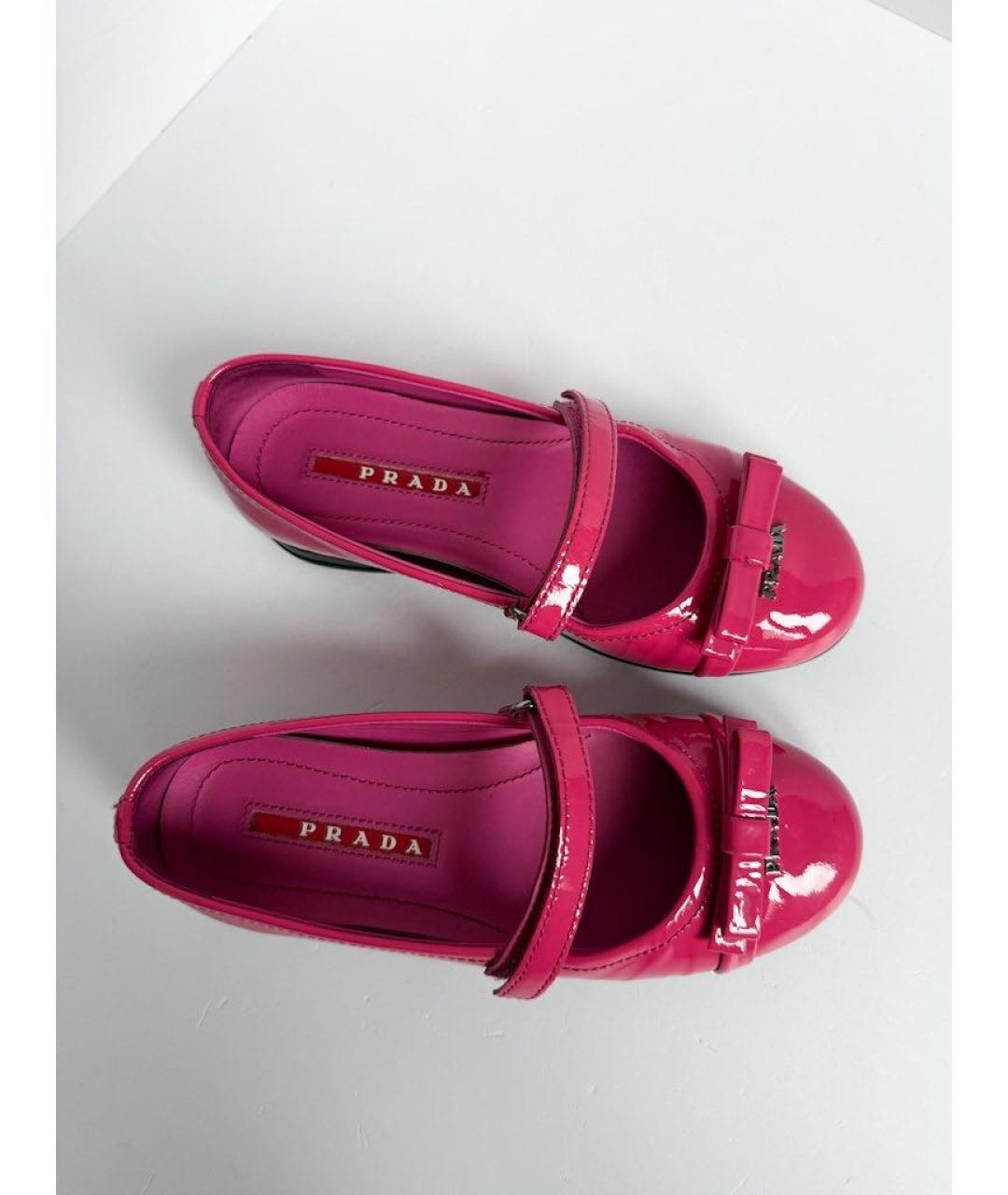 PRADA Фуксия туфли из лакированной кожи, фото 3