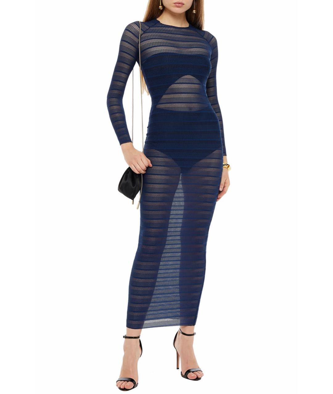 SOLACE LONDON Темно-синее вечернее платье, фото 5