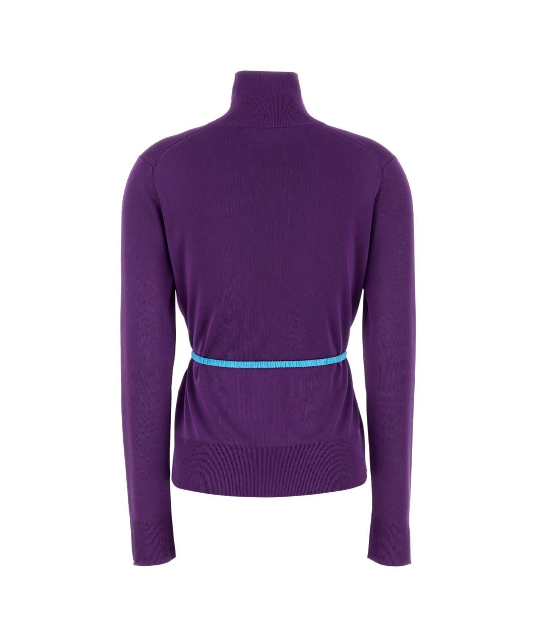 GUCCI Фиолетовый вискозный джемпер / свитер, фото 2