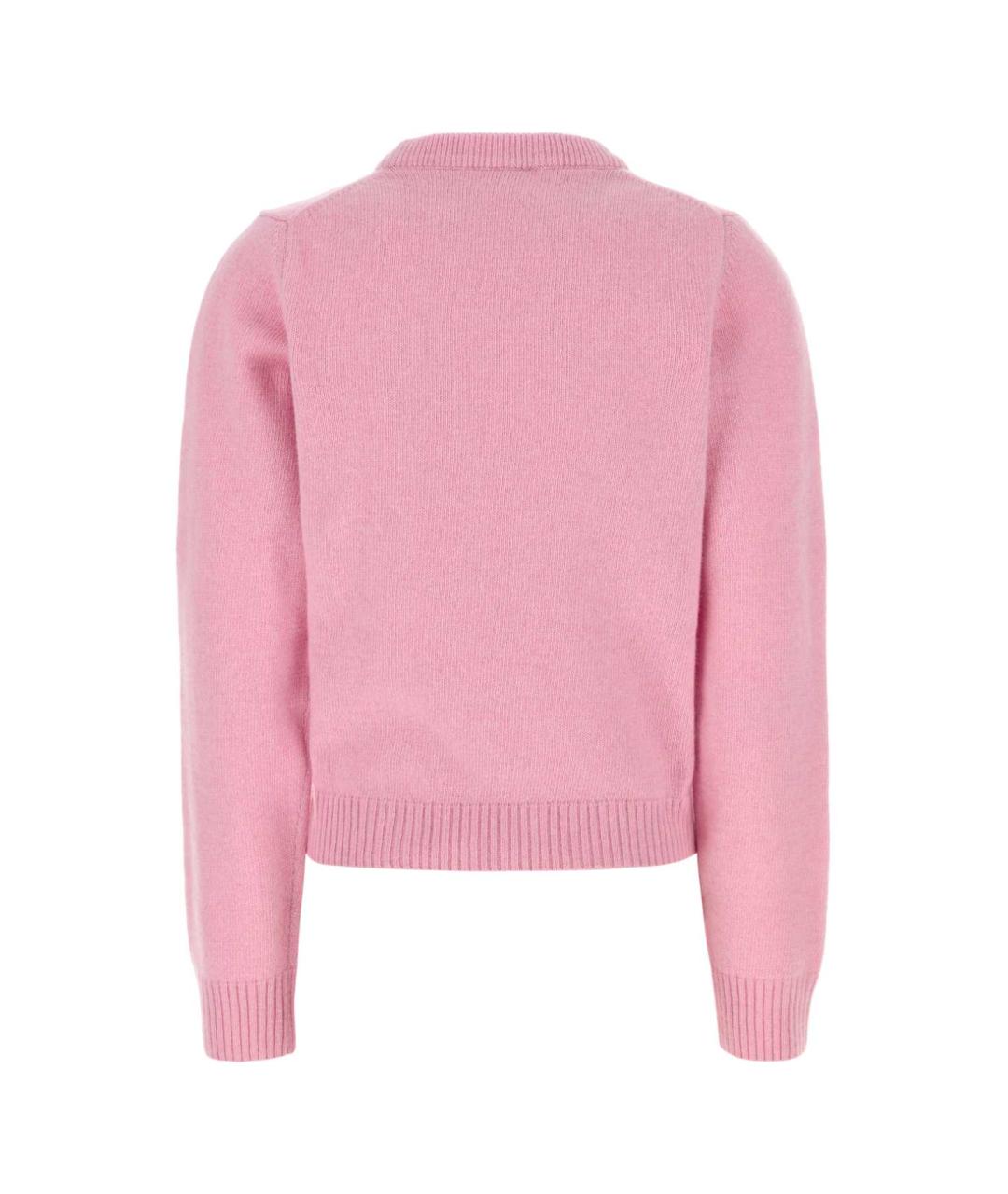 GANNI Розовый шерстяной джемпер / свитер, фото 2