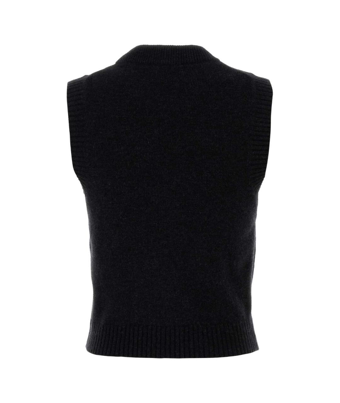 GANNI Черная шерстяная жилетка, фото 2