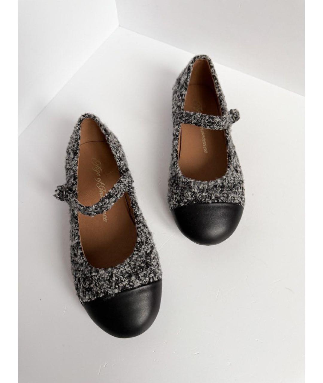 Age Of Innocence Антрацитовые текстильные туфли, фото 2