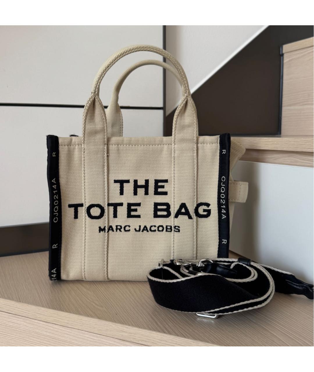 MARC JACOBS Бежевая деним сумка тоут, фото 6