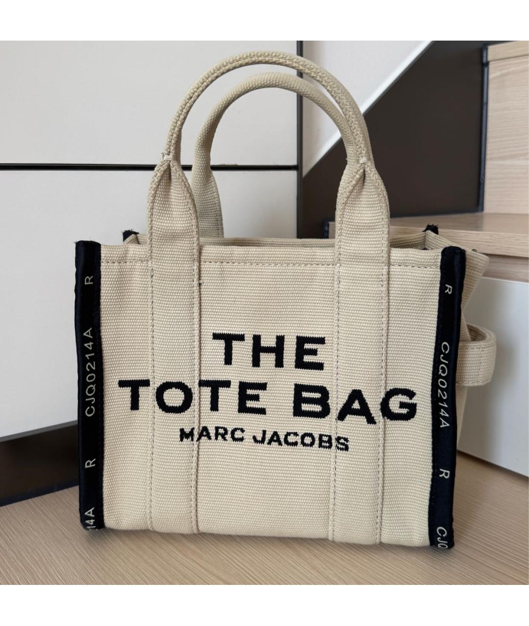 MARC JACOBS Бежевая деним сумка тоут, фото 7