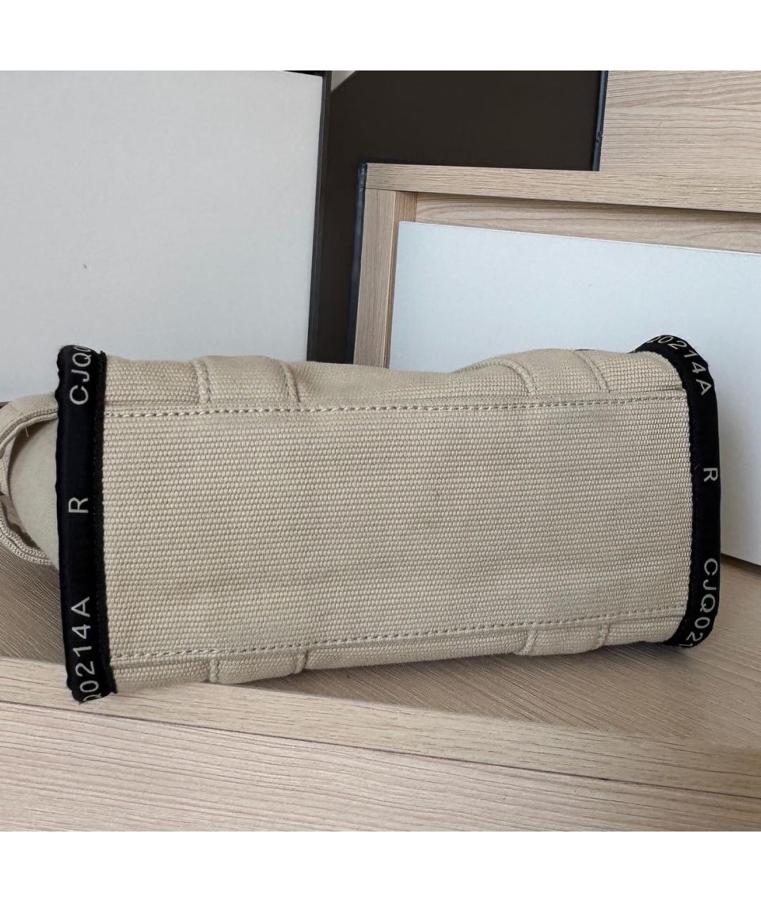 MARC JACOBS Бежевая деним сумка тоут, фото 5