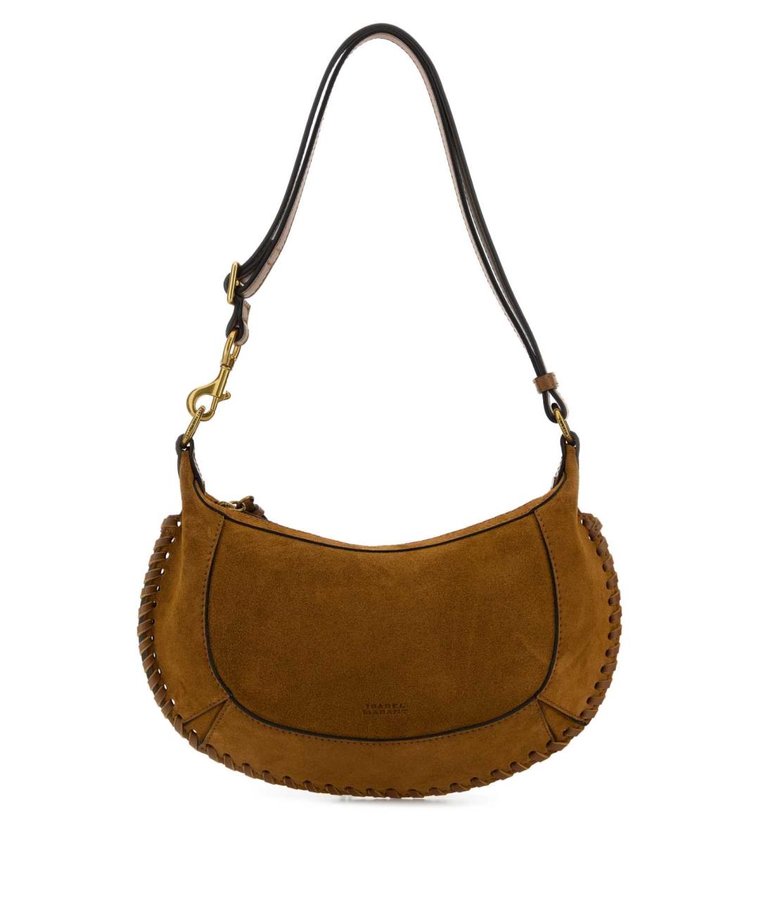 ISABEL MARANT Коричневая кожаная сумка с короткими ручками, фото 1