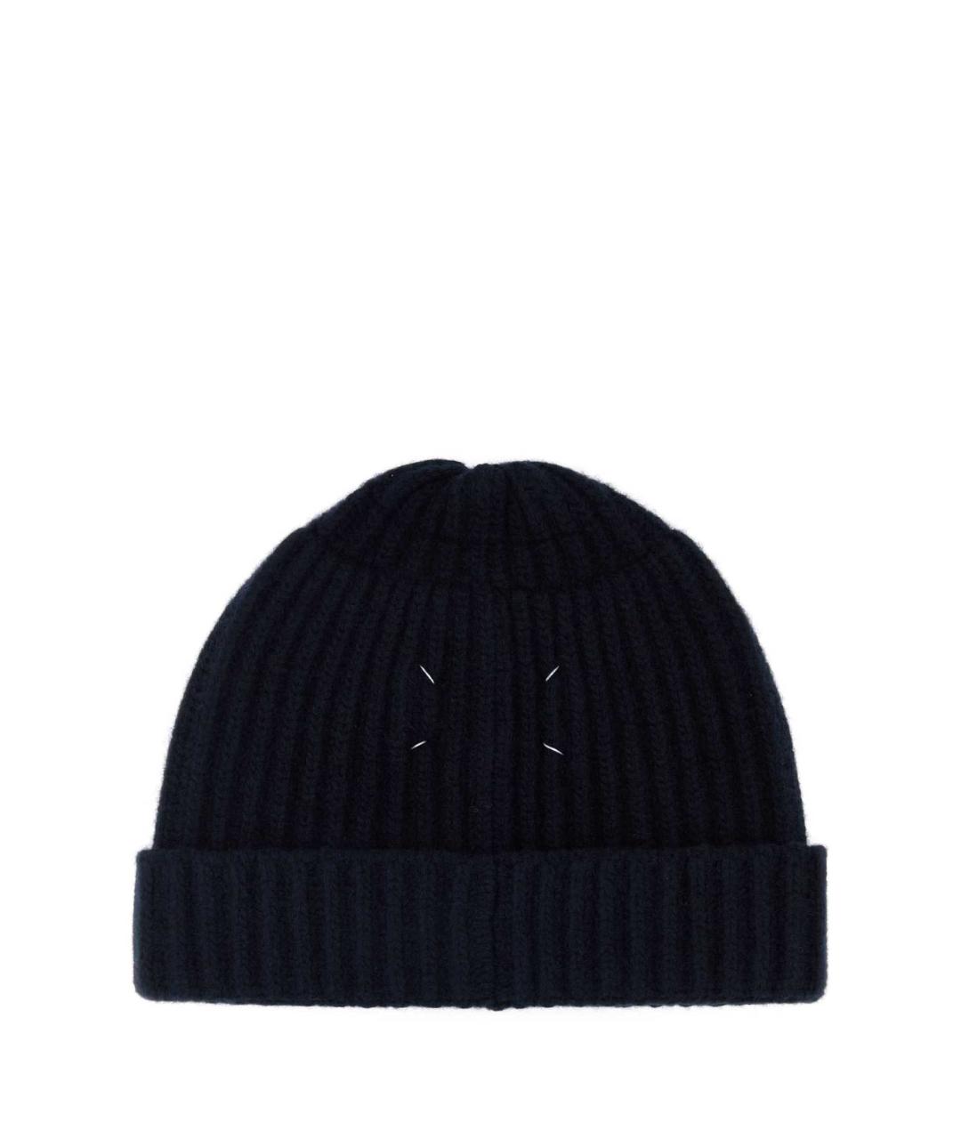 MAISON MARGIELA Темно-синяя шерстяная кепка/бейсболка, фото 2