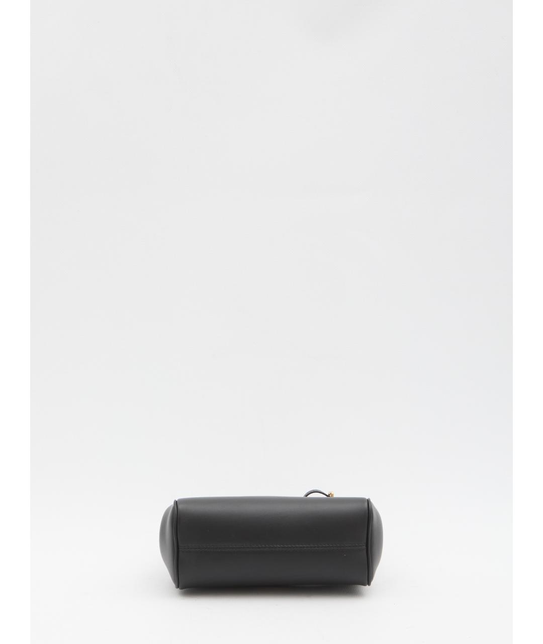 DOLCE&GABBANA Черная кожаная сумка тоут, фото 2