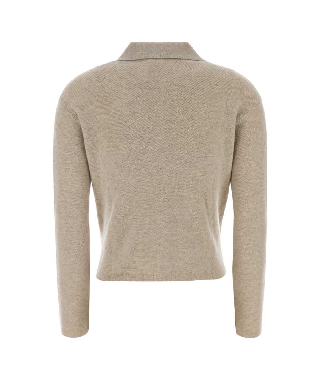 MAX MARA Бежевый кашемировый кардиган, фото 2