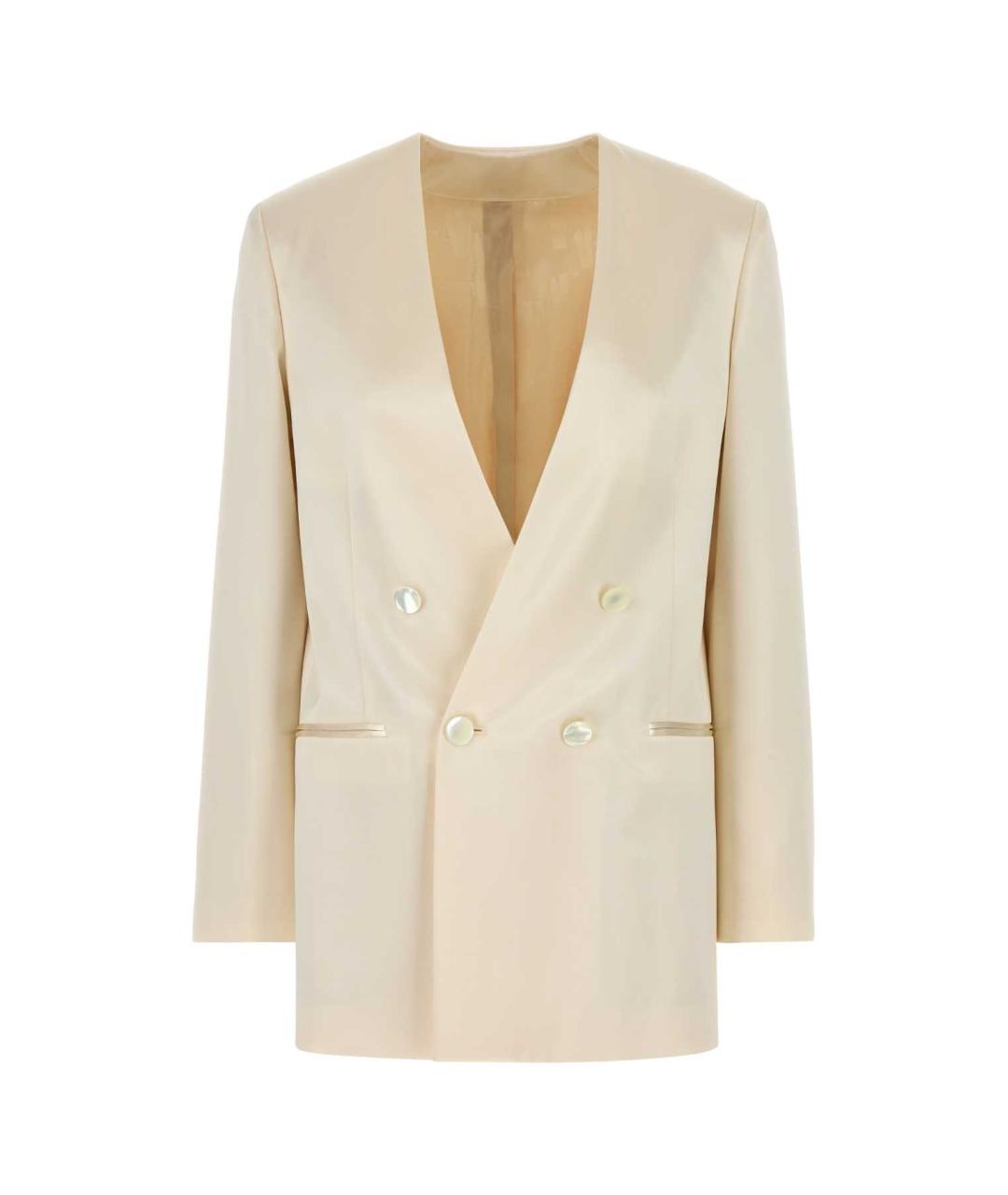 ALBERTA FERRETTI Белый вискозный жакет/пиджак, фото 1