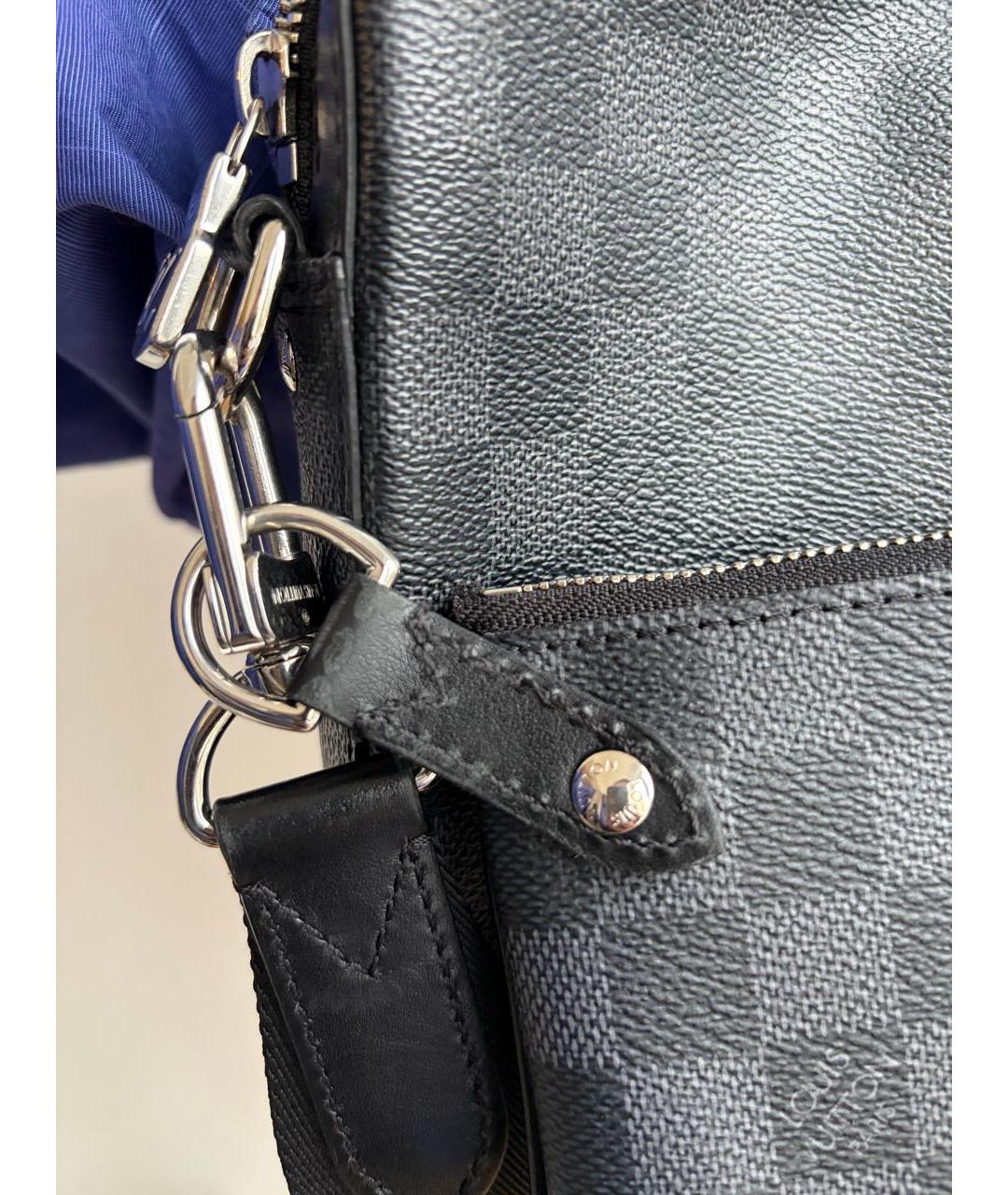 LOUIS VUITTON Антрацитовая сумка на плечо, фото 5