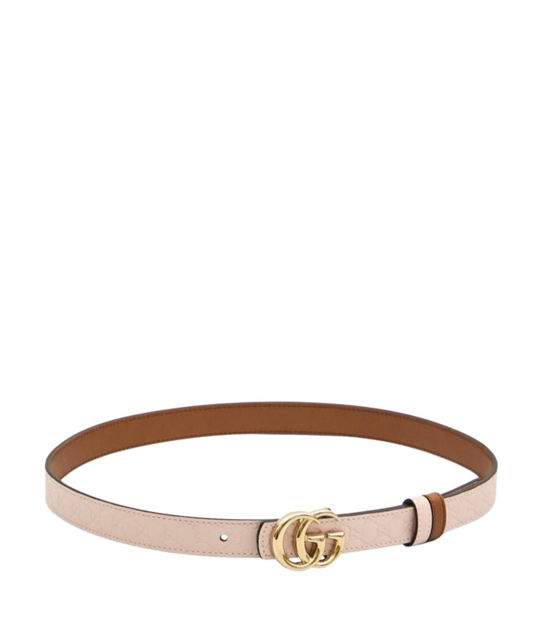 GUCCI Розовый кожаный ремень, фото 2