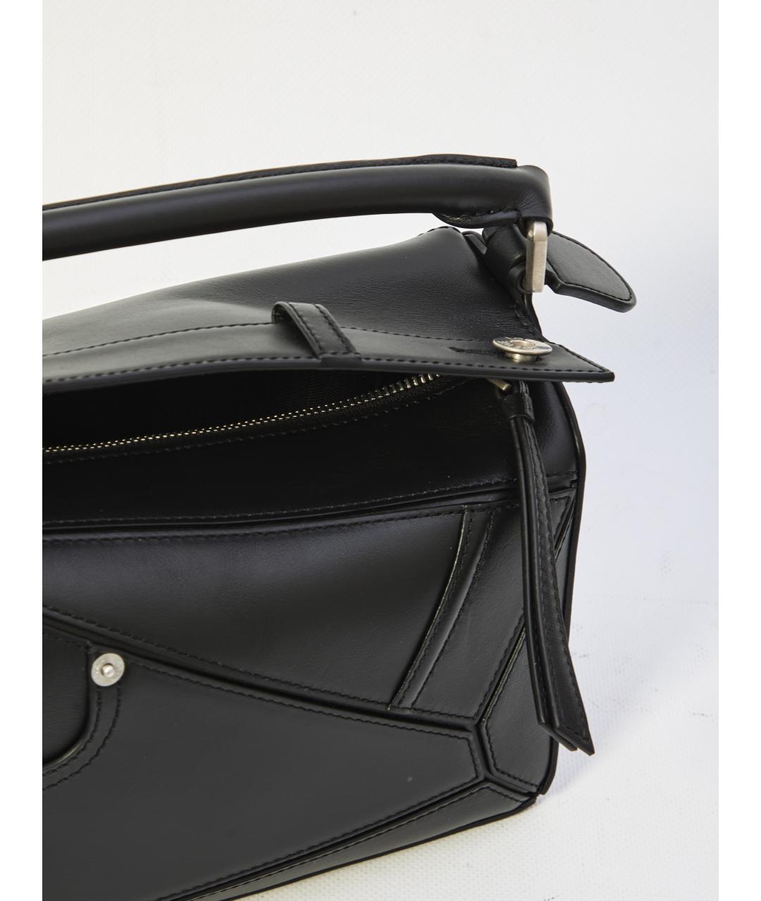 LOEWE Черная кожаная сумка через плечо, фото 5