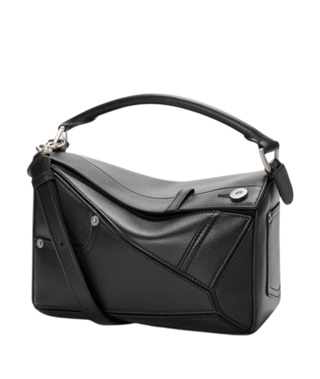 LOEWE Черная кожаная сумка через плечо, фото 1