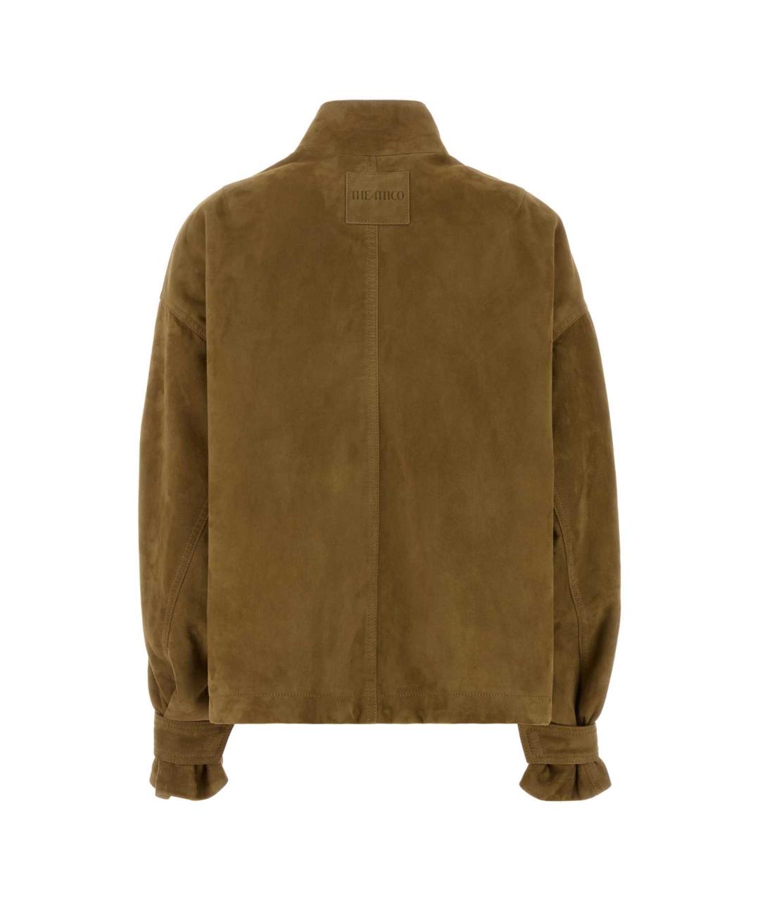 THE ATTICO Бежевая замшевая куртка, фото 2