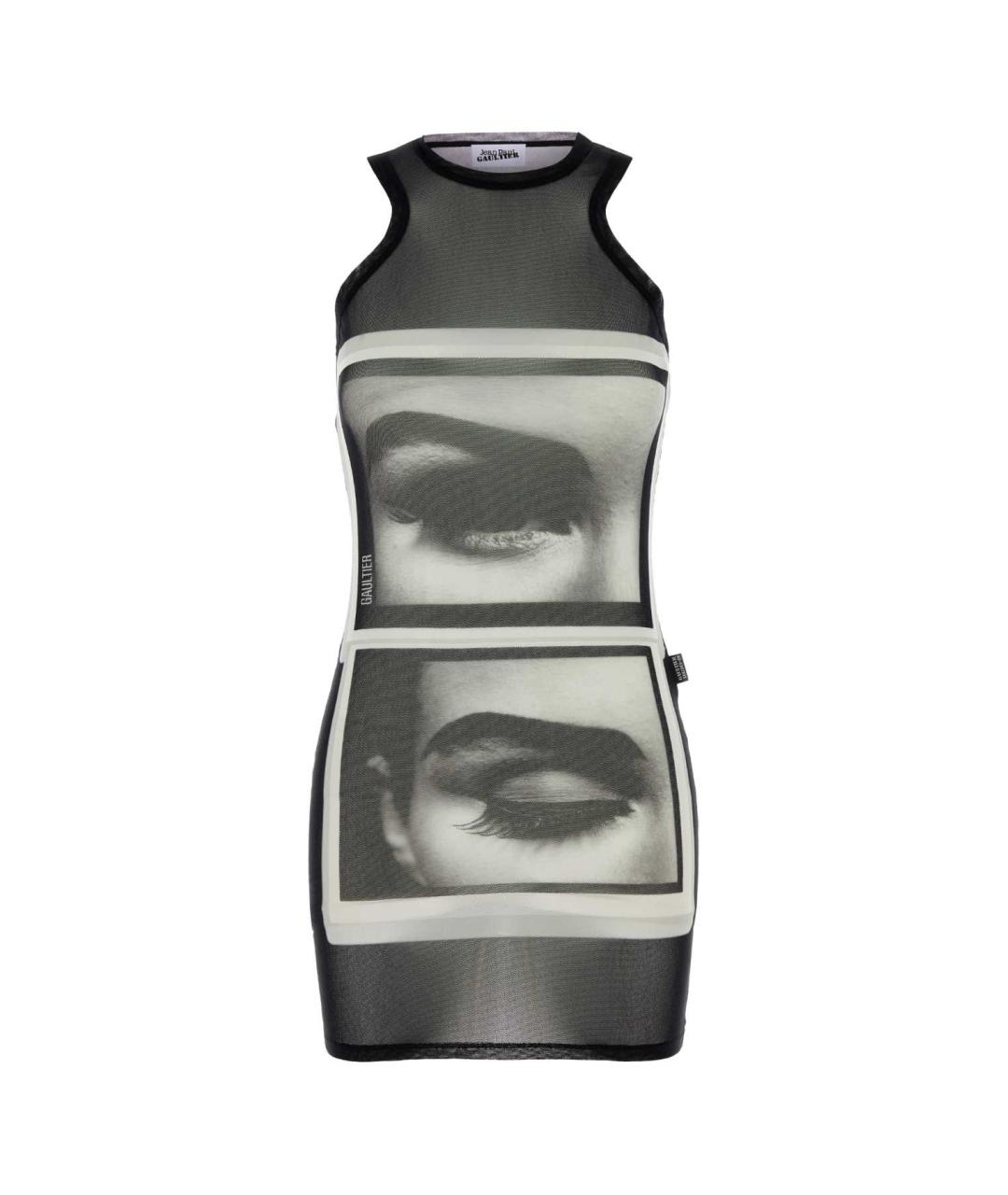 JEAN PAUL GAULTIER Черная полиамидовая майка, фото 1