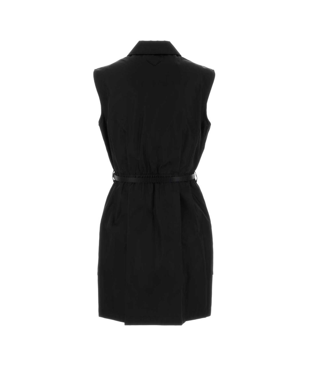 PRADA Черное полиамидовое повседневное платье, фото 2