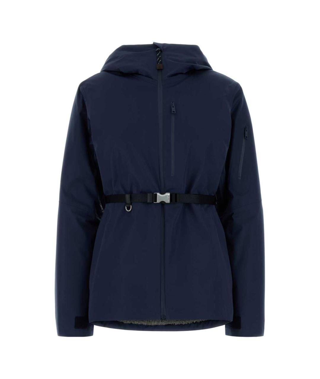 PRADA Темно-синяя полиэстеровая куртка, фото 1