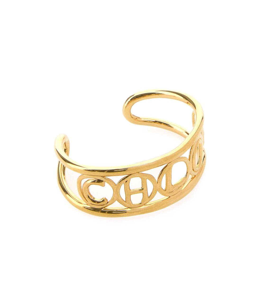 CHLOE Золотой металлический браслет, фото 2