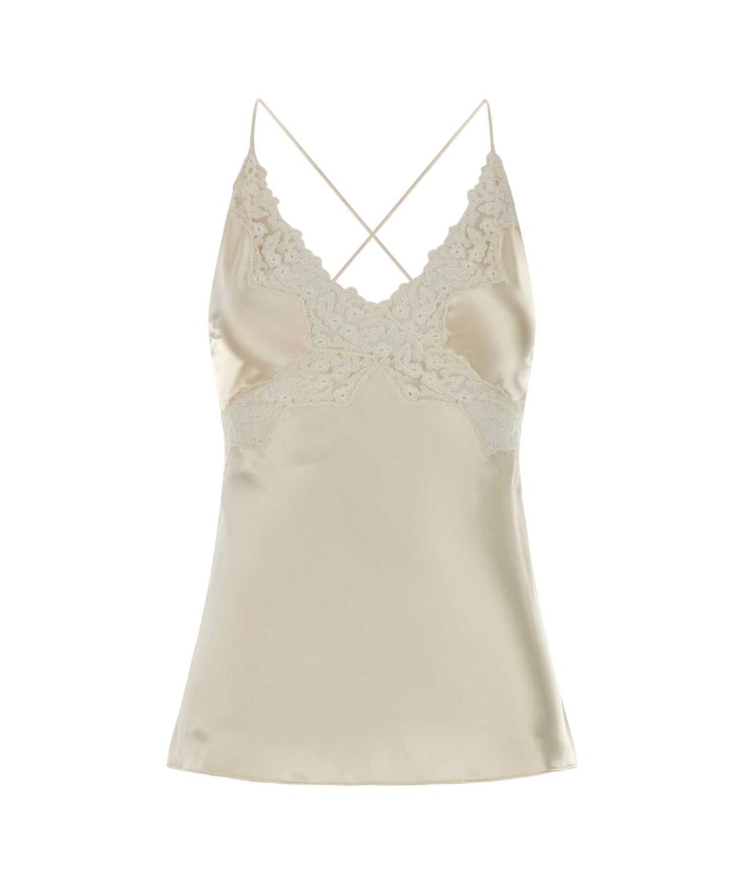 ALBERTA FERRETTI Бежевая майка, фото 1