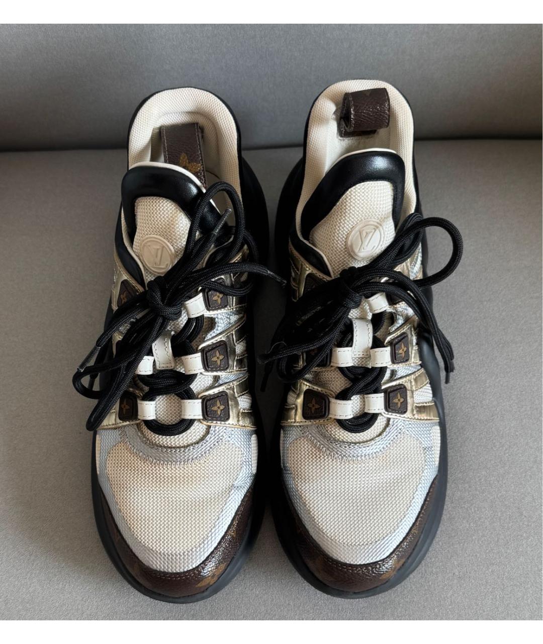 LOUIS VUITTON Белые текстильные кроссовки, фото 2