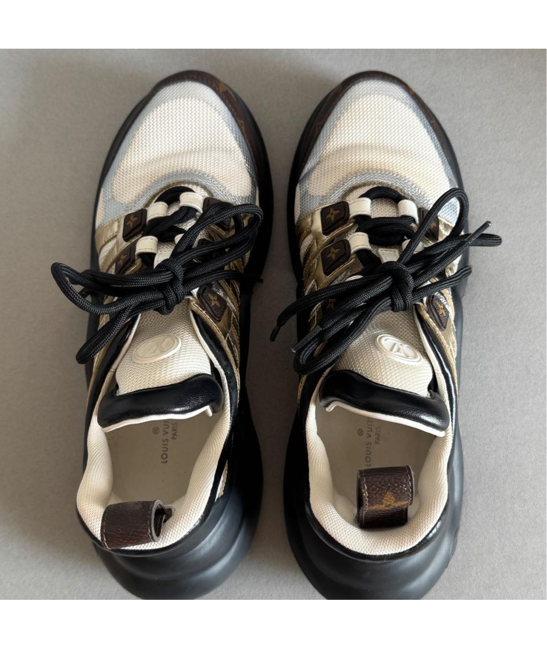 LOUIS VUITTON Белые текстильные кроссовки, фото 3
