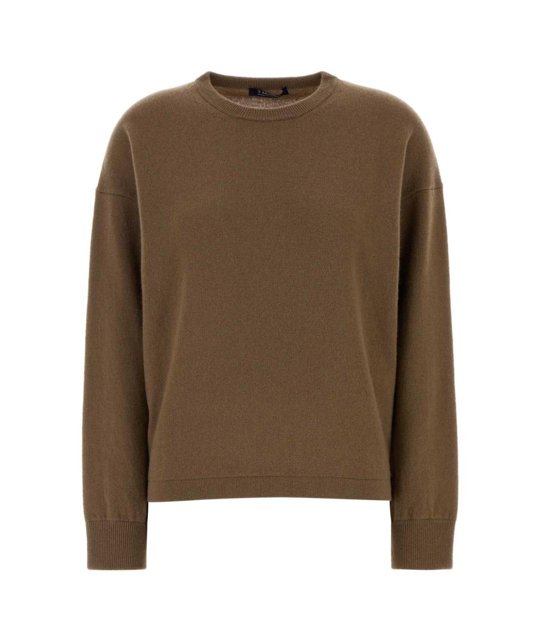 'S MAX MARA Коричневый шерстяной джемпер / свитер, фото 1