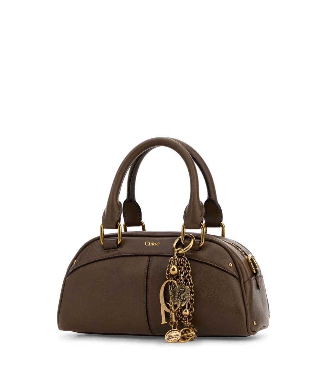 CHLOE Коричневая кожаная сумка тоут, фото 2