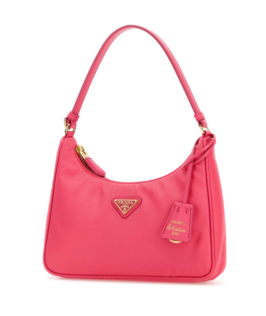 PRADA Розовая тканевая сумка через плечо, фото 2