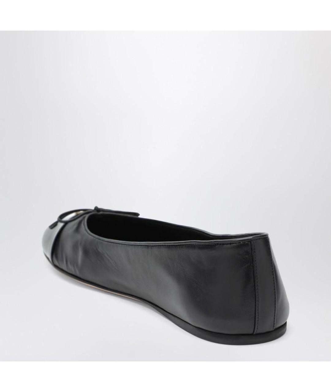GUCCI Черные кожаные балетки, фото 3