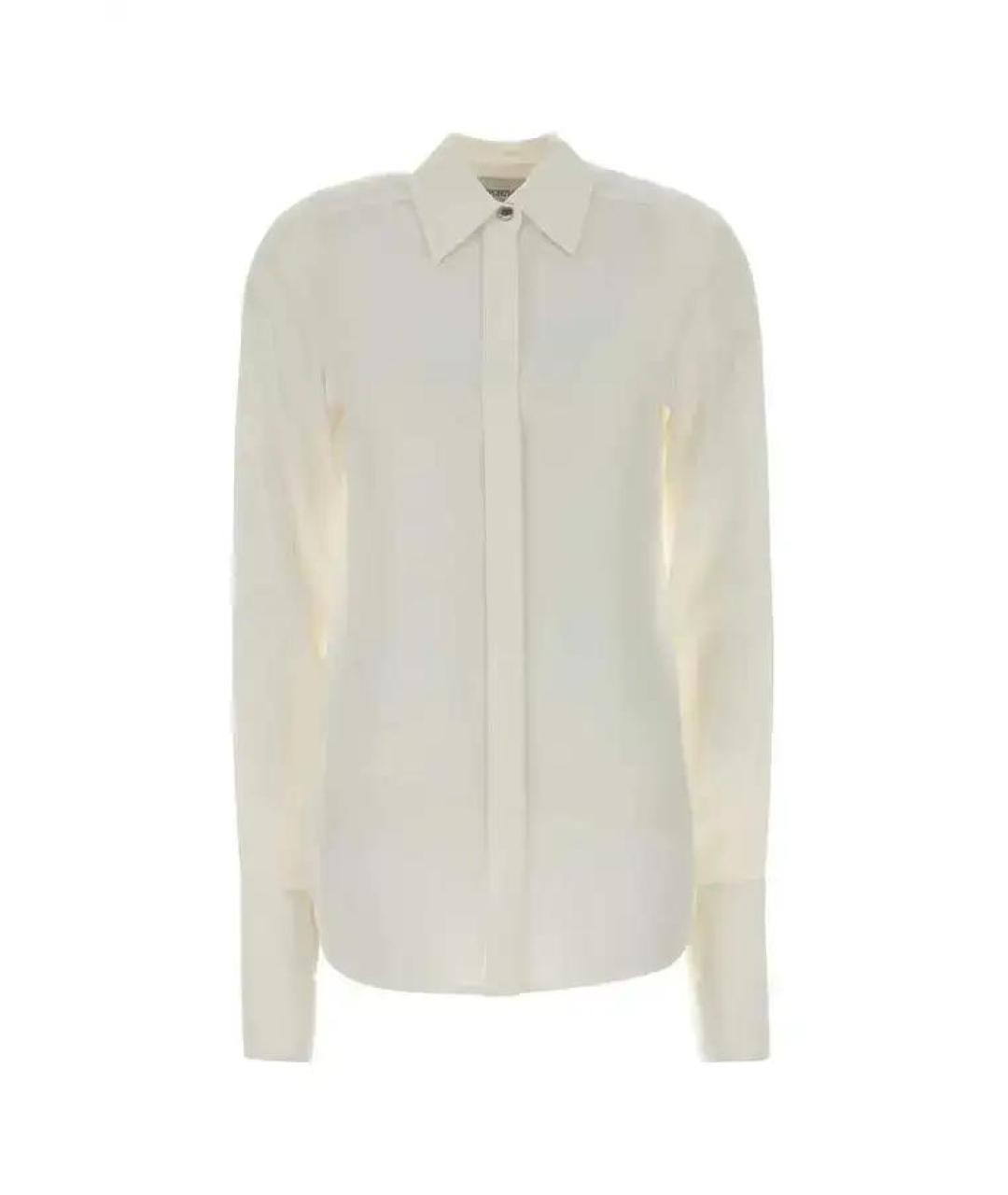 SPORTMAX Белая шелковая рубашка, фото 1