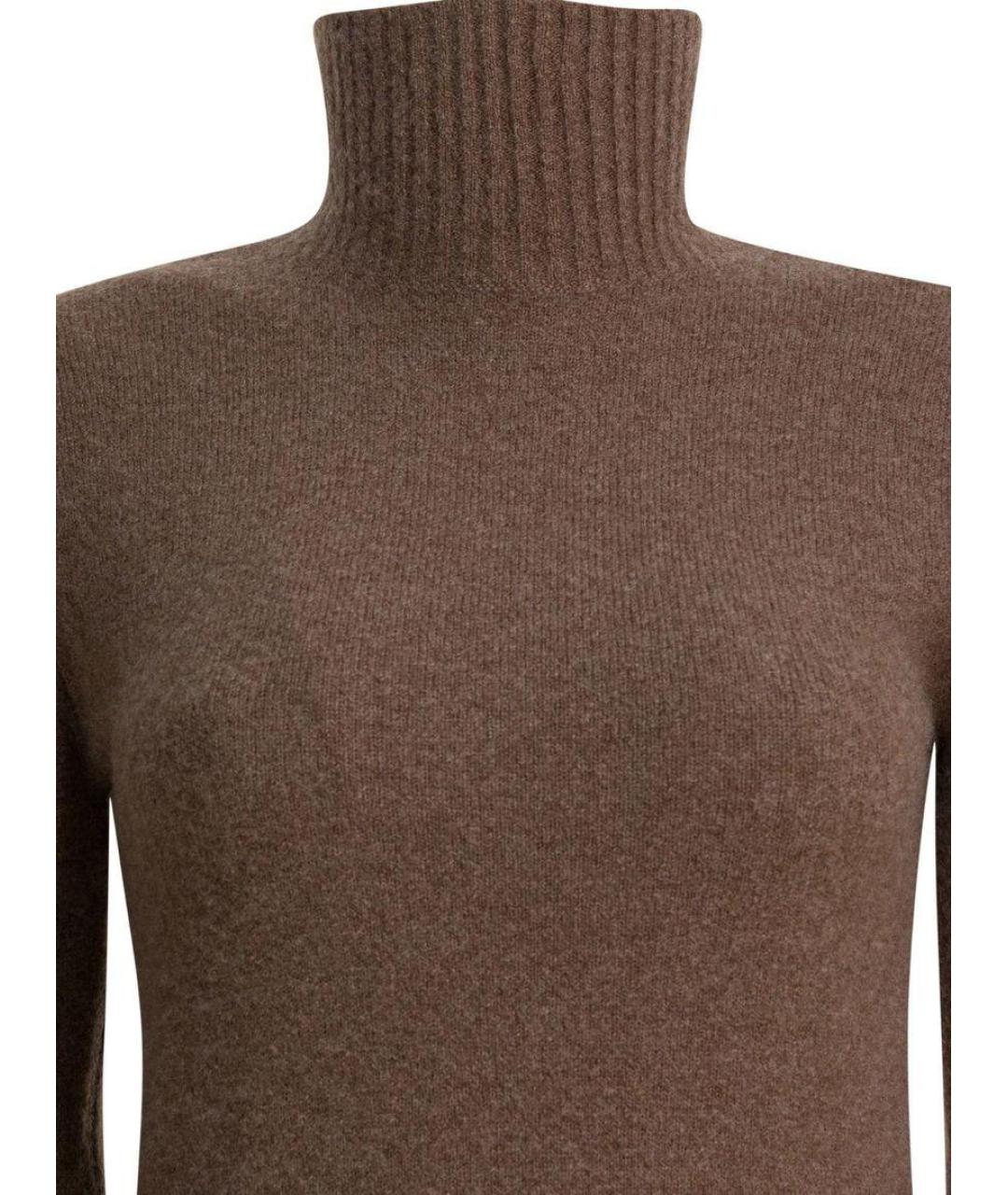 MAX MARA Бежевое шерстяное повседневное платье, фото 3