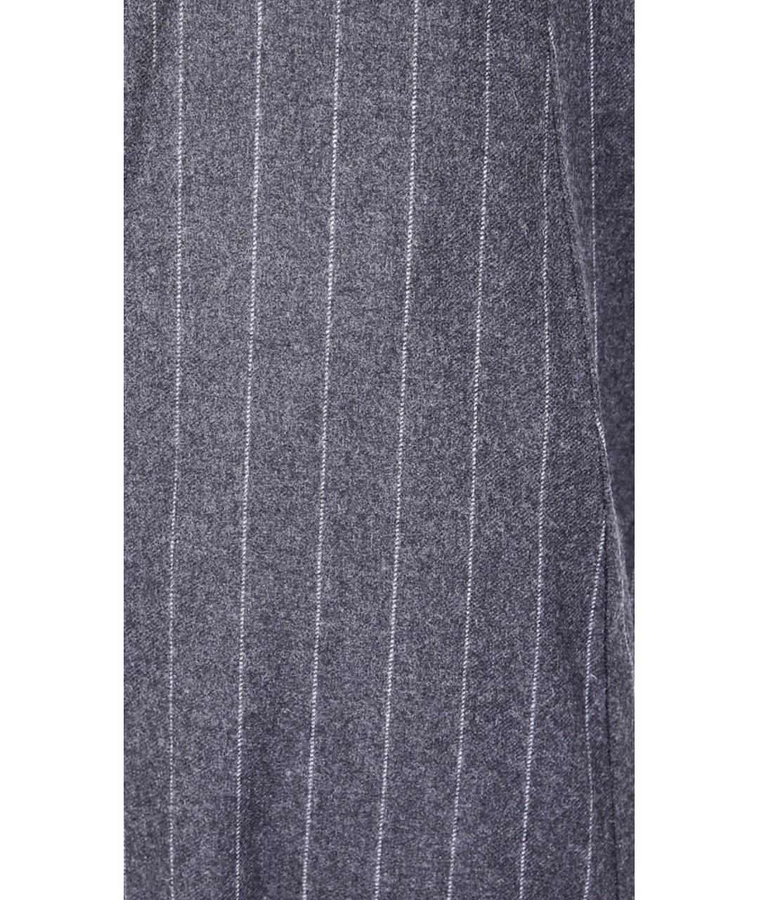 SPORTMAX Мульти шерстяные прямые брюки, фото 3