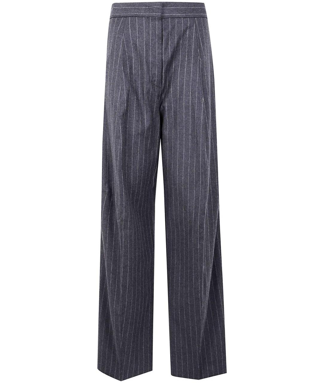 SPORTMAX Мульти шерстяные прямые брюки, фото 1