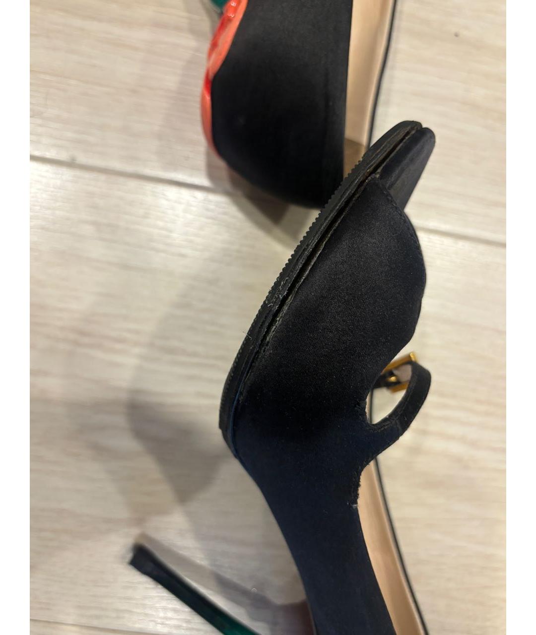 PRADA Черные текстильные туфли, фото 4