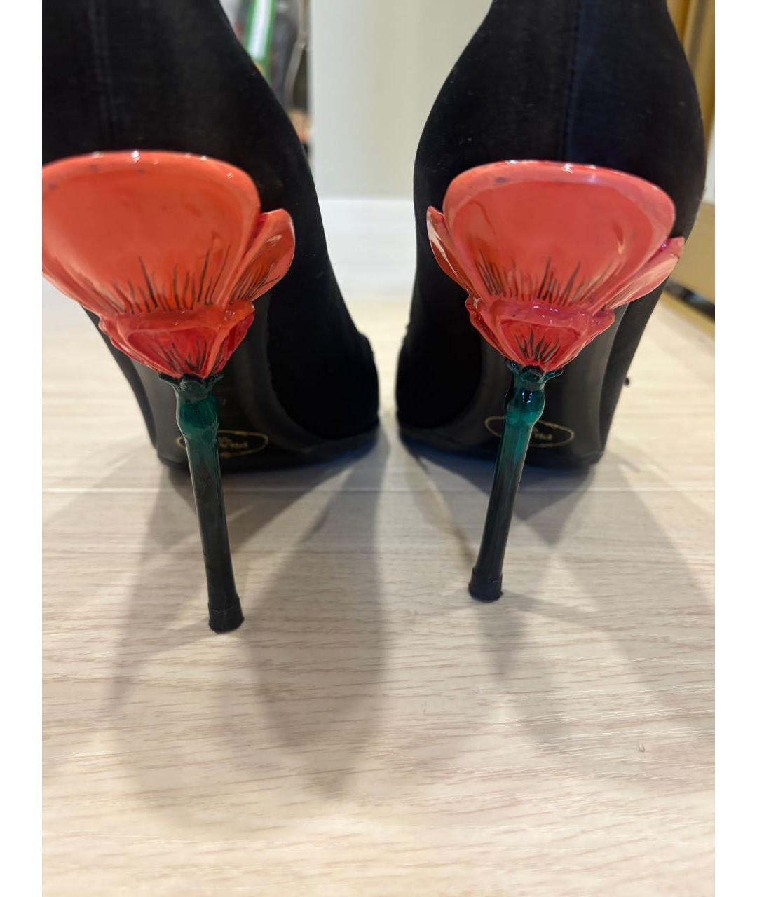 PRADA Черные текстильные туфли, фото 3