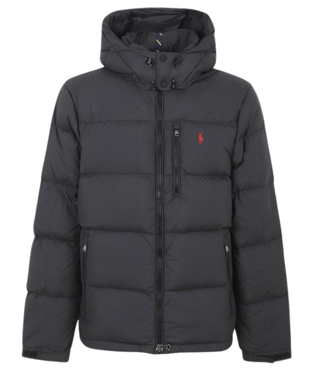 POLO RALPH LAUREN Черный полиэстеровый пуховик, фото 1