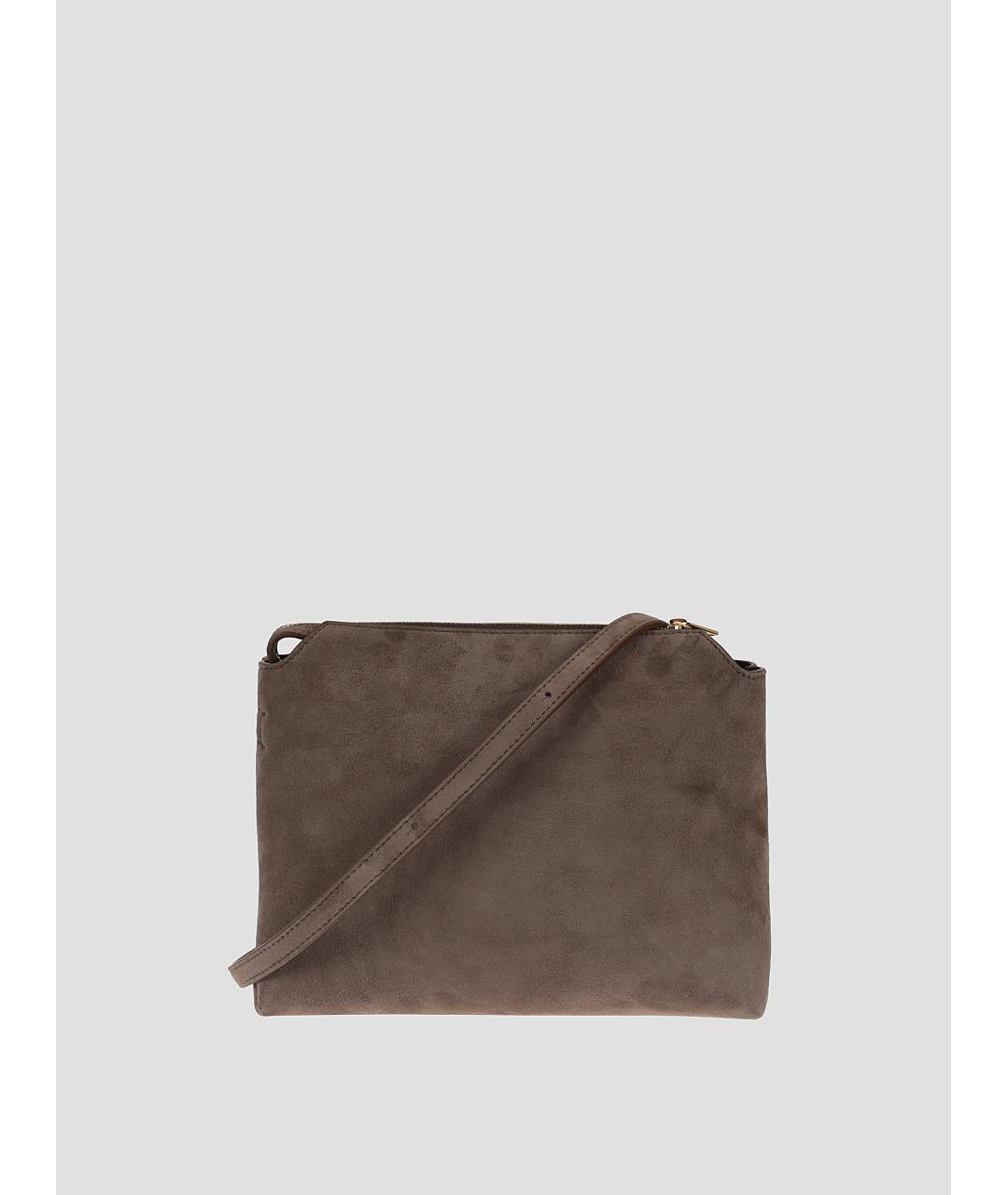 KHAITE Коричневая кожаная сумка через плечо, фото 3